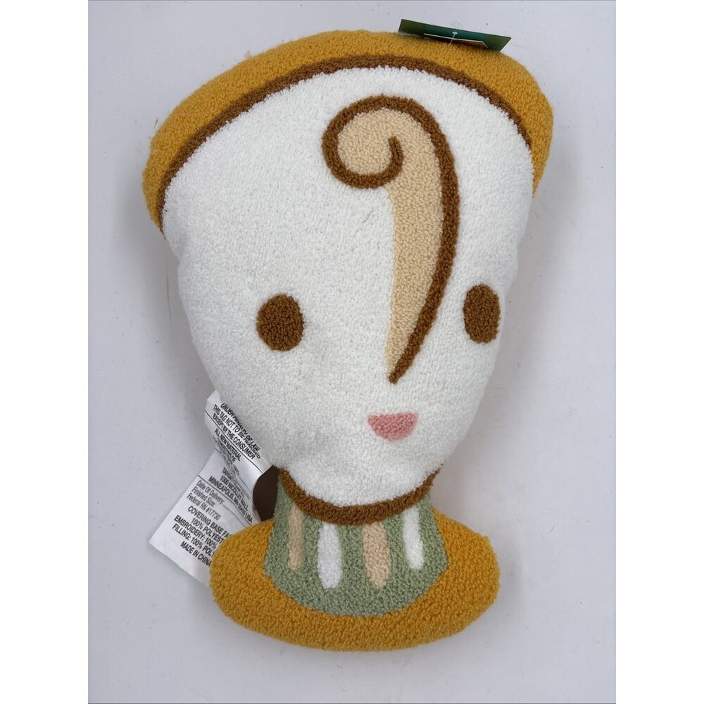 Pillowfort Disney Belle Sidekick Chip Teacup Kids Plush Pillow Doll New